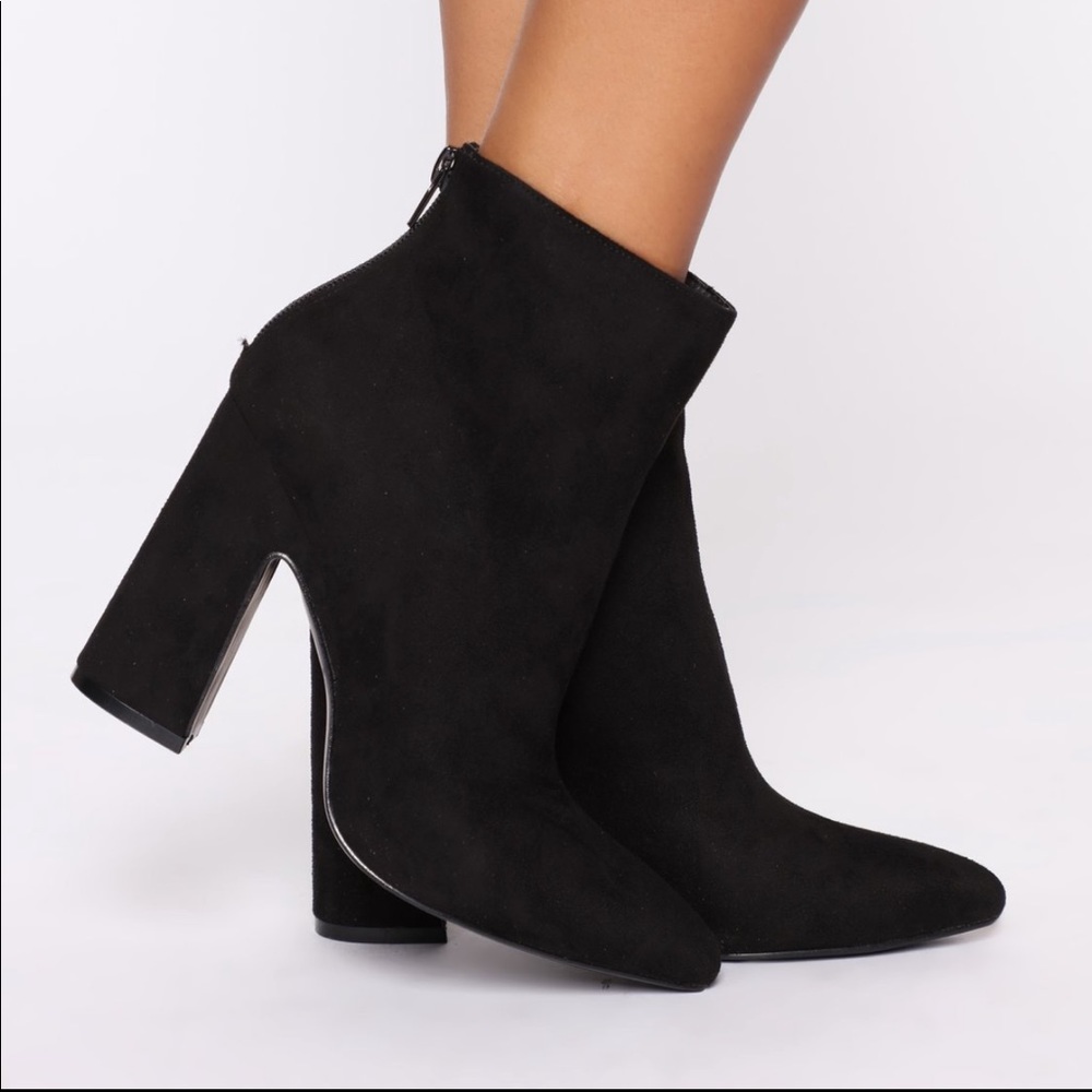Black FashionNova Booties